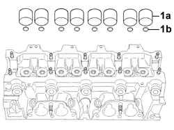 SINGLE CYLINDER HEAD, REMOVED - OVERHAUL