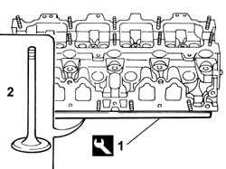 SINGLE CYLINDER HEAD, REMOVED - OVERHAUL