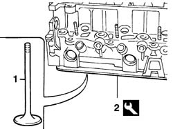 SINGLE CYLINDER HEAD, REMOVED - OVERHAUL