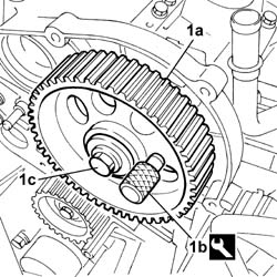 TOOTHED TIMING BELT - R R WITH ENGINE REMOVED