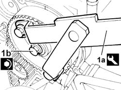 TOOTHED TIMING BELT - R R WITH ENGINE REMOVED