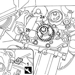 TOOTHED DRIVE PULLEY - R + R WITH TIMING BELT REMOVED