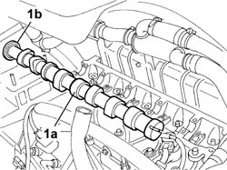 OVERHEAD CAMSHAFT - R R ON VEHICLE