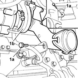 TURBOCHARGER UNIT - EXHAUST MANIFOLD - COUPLING SLEEVE AND EXHAUST PIPES - R R