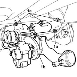 TURBOCHARGER UNIT - EXHAUST MANIFOLD - COUPLING SLEEVE AND EXHAUST PIPES - R R
