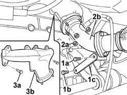 EXHAUST MANIFOLD - R + R AND REPLACE SEAL