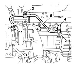 ENGINE OIL DELIVERY PIPE TO TURBOCHARGER - R + R