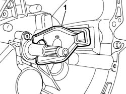 THRUST BEARING LINKAGE - R + R WITH GEARBOX REMOVED