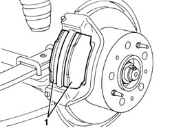 REAR BRAKE PADS - REPLACE - INCLUDES HANDBRAKE ADJUSTMENT IF NECESSARY