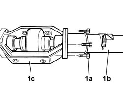 SHELL WITH REAR TRACTION TRANSMISSION SHAFT - R.R.