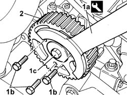 FLYWHEEL ON CAMSHAFT - R.R.