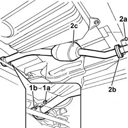 EXHAUST PIPE WITH CATALYTIC CONVERTER - R R