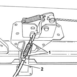 HANDBRAKE CABLE REAR SECTION (ONE) - R.R.