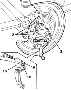 REAR WHEEL BRAKE BACK PLATE - R.R.