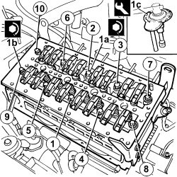 SINGLE CYLINDER HEAD, REMOVED - OVERHAUL