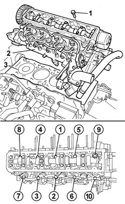 SINGLE CYLINDER HEAD, REMOVED - OVERHAUL
