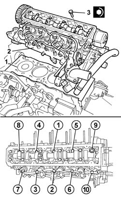 SINGLE CYLINDER HEAD, REMOVED - OVERHAUL