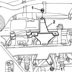 PIPE CONNECTING CNG INJECTORS TO INTAKE - R&R