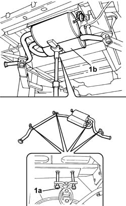 EXHAUST PIPE REAR HEAT SHIELD - R.R.