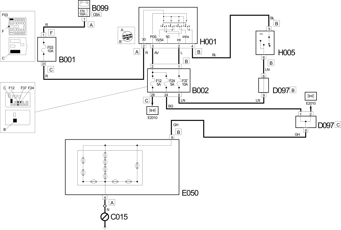 INSTRUMENT LIGHTING WIRING DIAGRAM
