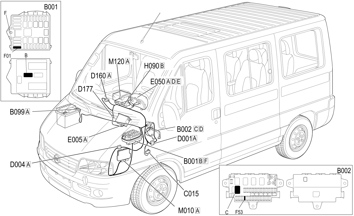 SPEEDOMETER COMPONENT LOCATION