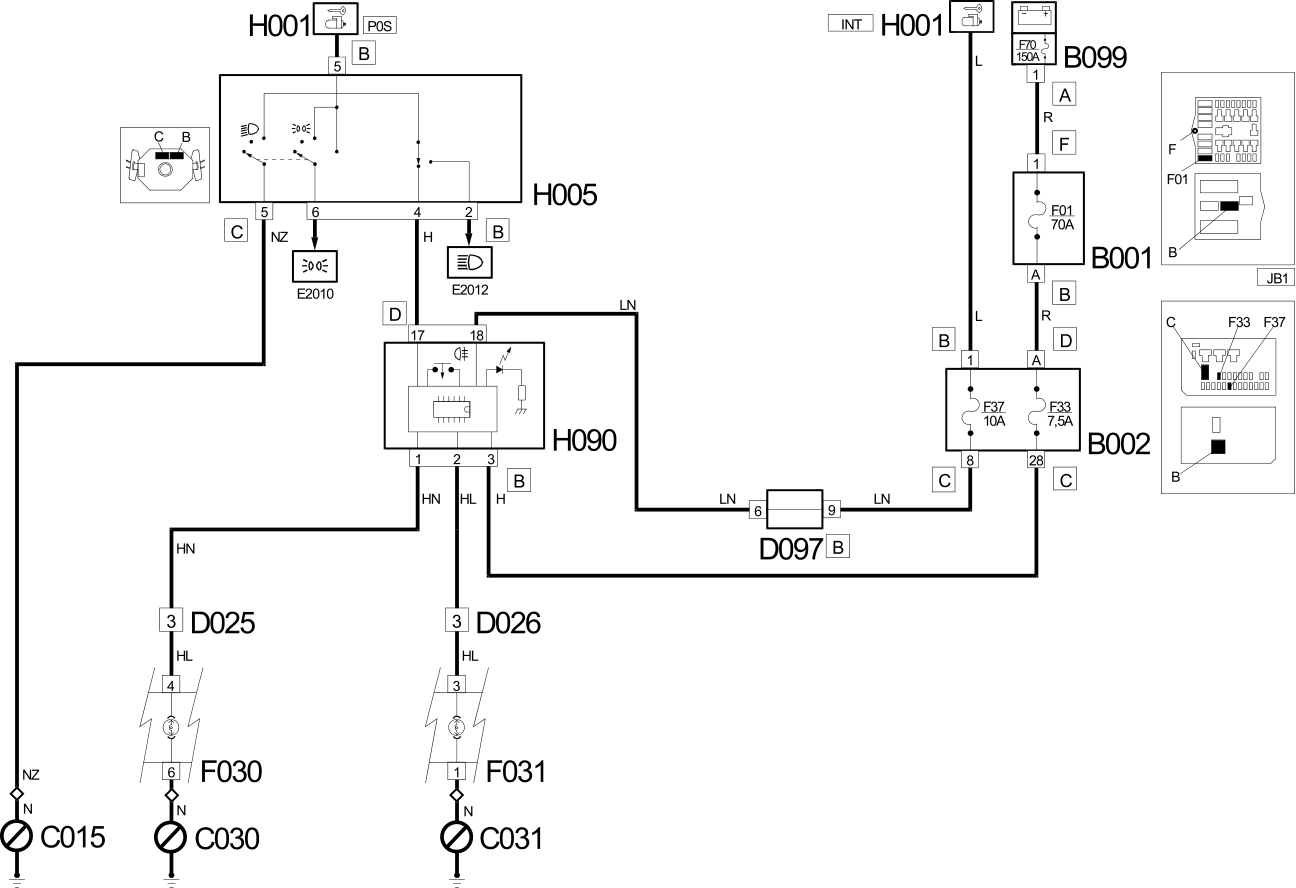 REAR FOGLAMPS WIRING DIAGRAM