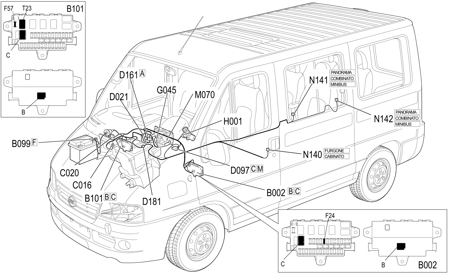 SUPPLEMENTARY HEATER LOCATION COMPONENTS