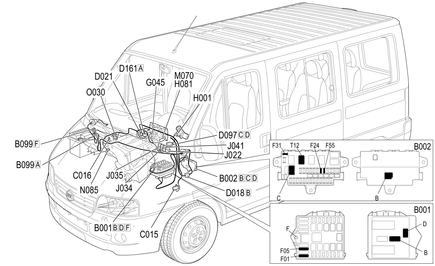 AIR CONDITIONING COMPONENTS LOCATION
