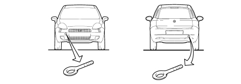 VEHICLE TOWING POINTS