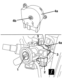 IGNITION SWITCH CONTACT CARRIER LOCK BARREL - R.R.