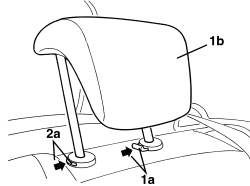 REAR SEAT HEAD RESTRAINT - R.R.