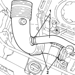 TURBOCHARGER AIR INTAKE PIPE - R.R.