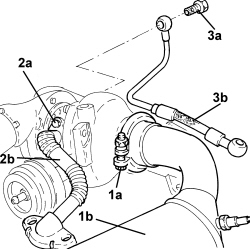 TURBOCHARGER UNIT AND EXHAUST MANIFOLD - R.R.