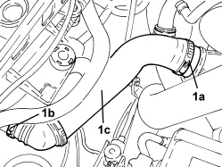 UPPER RADIATOR COOLANT OUTLET HOSE - R.R.