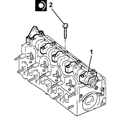 SINGLE CYLINDER HEAD, REMOVED - OVERHAUL