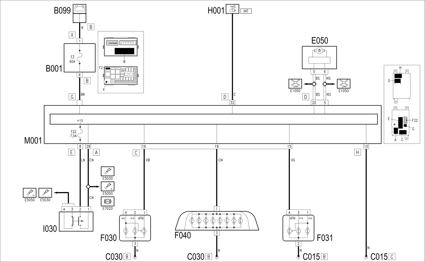 BRAKE LIGHTS - WIRING DIAGRAM