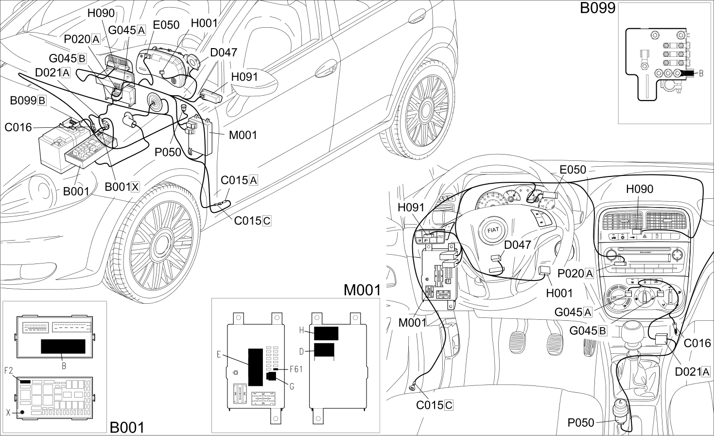 CONTROLS LIGHTING - COMPONENT LOCATION