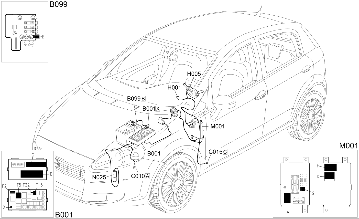HEADLAMP WASHER - COMPONENT LOCATION