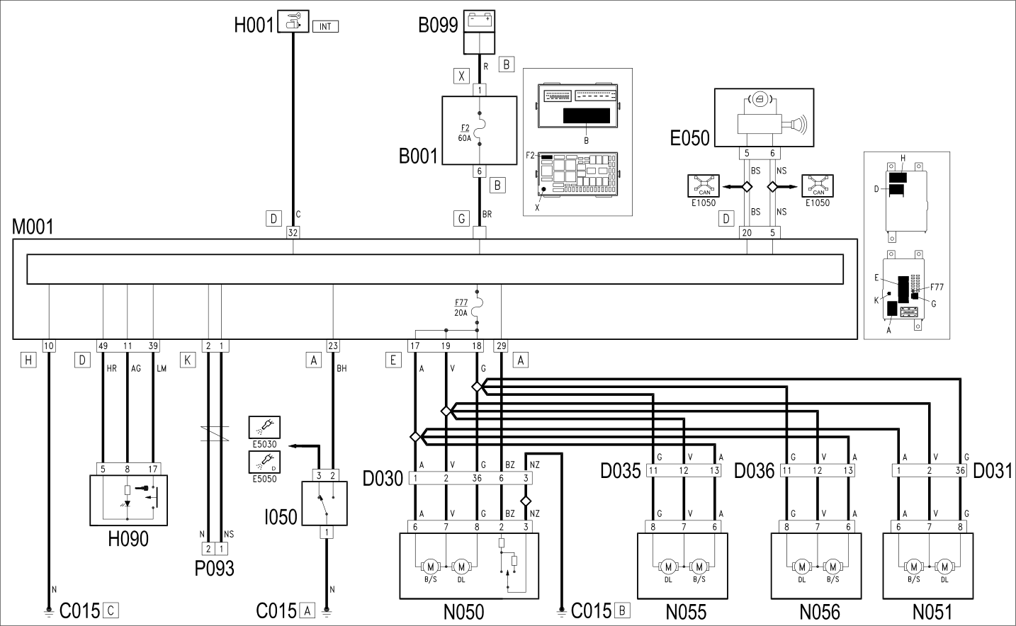 CENTRAL LOCKING - WIRING DIAGRAM