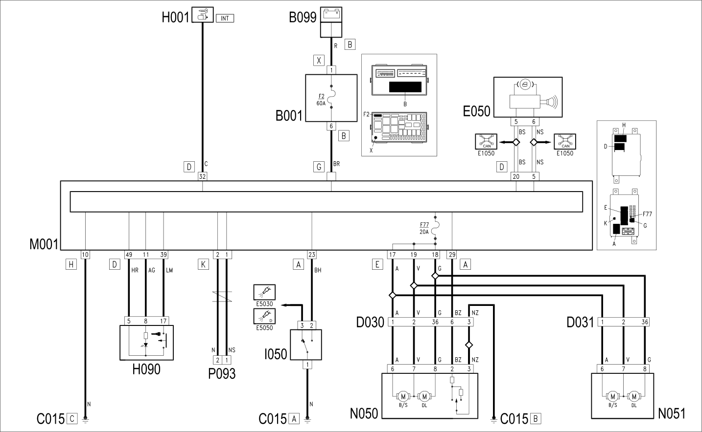 CENTRAL LOCKING - WIRING DIAGRAM