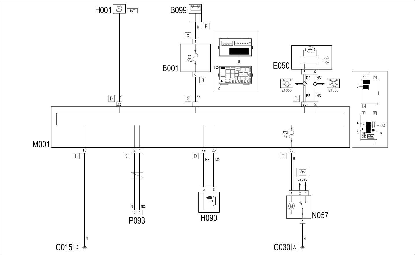 BOOT OPENING - WIRING DIAGRAM
