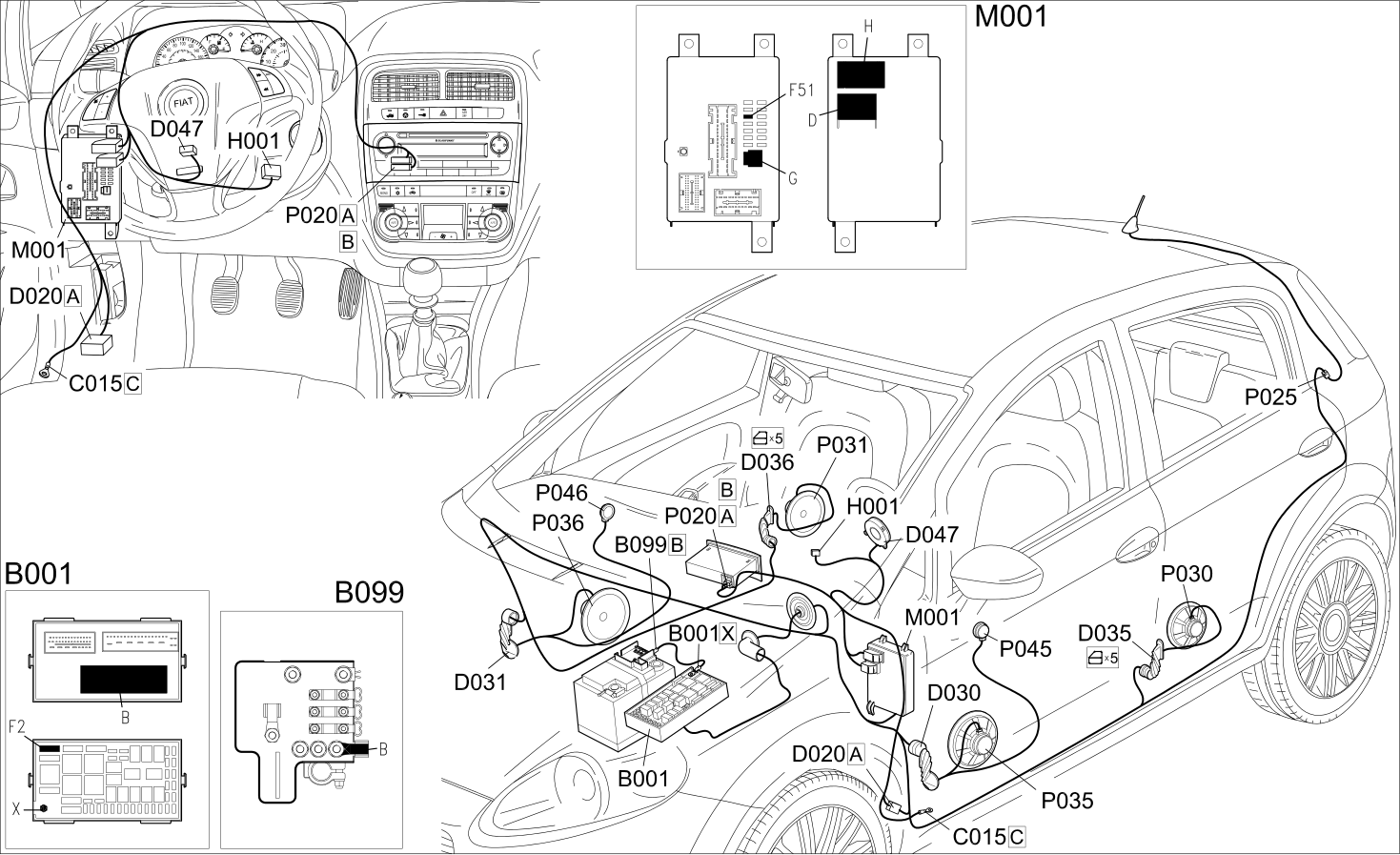 RADIO - COMPONENT LOCATION