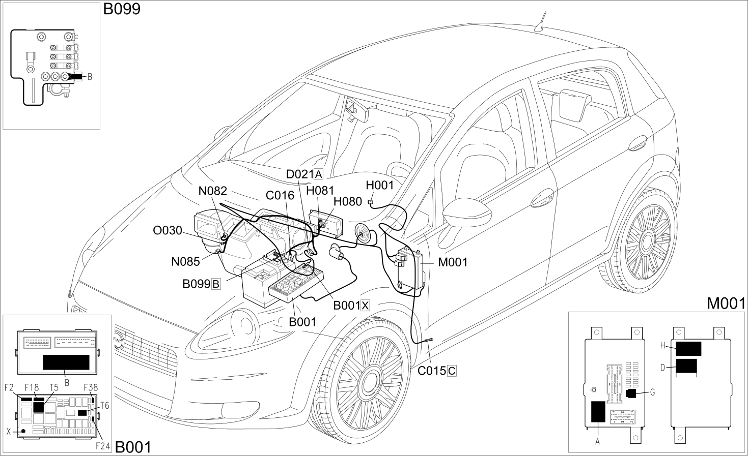 AIR CONDITIONER - COMPONENT LOCATION