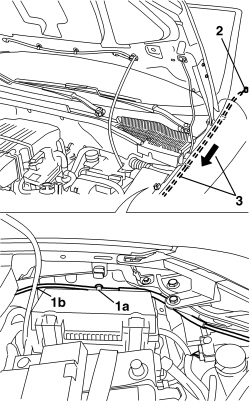 BONNET LID OPENING CONTROL - R.R.