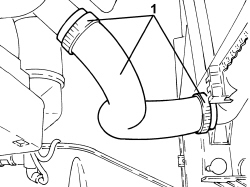 LOWER RADIATOR COOLANT OUTLET HOSE - R.R.
