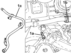 WATER PUMP RIGID COOLANT INLET PIPE - R.R.