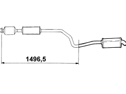 REAR EXHAUST SILENCER - R + R