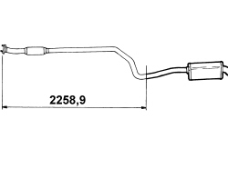 REAR EXHAUST SILENCER - R + R