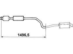 CENTRE EXHAUST PIPE - R.R.