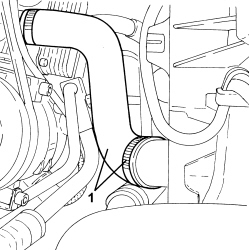 LOWER RADIATOR COOLANT OUTLET HOSE - R.R.